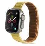 Gigapack Apple Watch Series/Ultra Szilikon pótszíj, sárga/barna (142783) (GP-142783)