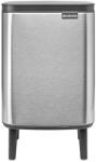 Brabantia Bo Waste Bin Hi szemetes felnyitható fedéllel, lábakkal - rozsdamentes acél, selyem ujjlenyomatmentes 7L (227189)