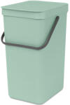 Brabantia Sort & Go szemetes felnyitható fedéllel, fogantyúval - jáde zöld 16L (211867)