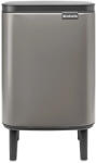 Brabantia Bo Waste Bin Hi szemetes felnyitható fedéllel, lábakkal - platinaszürke 7L (227202)
