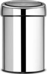 Brabantia Touch Bin fali/álló nyomófedeles szemetes - rozsdamentes acél, fényes 3L (363962)