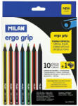 MILAN Creioane colorate Maxi Ergo MILAN 07229110, 10 culori (07229110)
