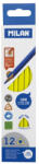 MILAN Set 12 creioane colorate unicolor Milan Galben 0722312012 (0722312012)
