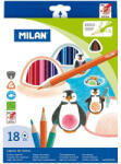 MILAN Creioane colorate triunghiulare MILAN 0722318, 18 culori (0722318)