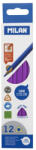 MILAN Set 12 creioane colorate unicolor Milan Mov 0722314112 (0722314112)
