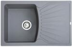 Metalac Quadró Plus Metalac Gránit Mosogatótálca - Extra mély, Csepegtetőtálcás, Grafit