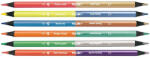 MILAN Creioane colorate bicolor fluo-metal MILAN 07123306, 6 culori (07123306)