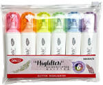 Daco Marker evidentiator glitter Daco MK404/6, 6 culori (MK404/6)