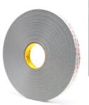 3M VHB 4956-P, 12 mm x 33 m, bandă acrilică adezivă dublă față foarte puternică, gri, grosime 1, 5 mm (7000072502)