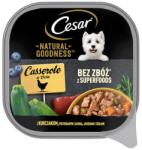 Cesar Natural Goodness tálca 100 g teljes értékű nedves eledel felnőtt kutyáknak csirkehússal, cukkinivel, bogyós gyümölcsökkel és fűszernövényekkel mártásban