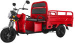 Voltarom Tricicleta electrica Voltarom Hercules VT5 putere 3900 W 72V 45 AH viteza 25 km/h autonomie 50 km fara permis culoare rosu (TET-0056-Rosu) - agropro