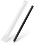 WIMEX Paie de hârtie Bubble Tea neagră Ø12mm x 21cm ambalate individual [100 buc]