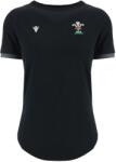 Macron Дамска тениска Macron Wales Rugby Union Travel T-Shirt 2024 Womens - Blk/Gol/Red