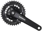 Shimano Altus FC-MT101-2 négyszögtengelyes MTB hajtómű 22-36T, 170 mm, 2x9s, alu, fekete, OEM kiszerelés
