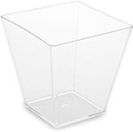 WIMEX Fingerfood csésze (PS) négyzet alakú átlátszó 72 x 72 x 72 mm 230 ml [20 db]