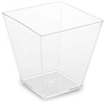WIMEX Fingerfood csésze (PS) négyzet alakú átlátszó 59 x 59 x 54 mm 100 ml [50 db]