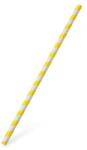 WIMEX Papírszalma Spirál sárga `JUMBO` Ø8mm x 25cm [100 db]