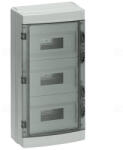 Siemens 8GB1373-3 falon kívüli elosztó, füstszínű ajtó, 3x18M, IP65, SIMBOX WP (8GB13733)