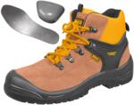 INGCO Bocanci de Protectie din Piele Intoarsa cu Talpa si Varf Metalic S1P (SSH12S1P.44)