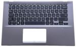 ASUS Vivobook 14 X412FA X412FJ X412UA X412DA S412FA A412DA A412FA series 90NB0KP2-R32HU1 háttérvilágítással (backlit) szürke (gray) burkolattal (topcase) magyar (HU) laptop/notebook billentyűzet gyári