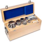 KERN súlykészlet precíziós mérlegekhez 1 mg - 10 kg fa dobozban, OIML F1 súlyosztály, hitelesíthető (323-09)