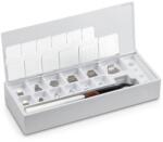 KERN lemez súlykészlet precíziós mérlegekhez 1 mg - 500 mg műanyag dobozban, OIML F1 súlyosztály (328-22)