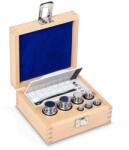 KERN súlykészlet precíziós mérlegekhez 1 g - 200 g fa dobozban, OIML F1 súlyosztály, hitelesíthető (324-04)