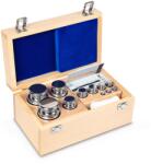 KERN súlykészlet precíziós mérlegekhez 1 g - 2 kg fa dobozban, OIML F1 súlyosztály (324-07)