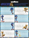 GIM Sonic, a sündisznó füzetcímke 16 db-os (GIM77540046)