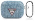 Guess Husa Airpods Guess Denim Triangle pentru Airpods Pro Light Blue (3700740485644)