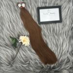 Narala Beauty RoyalTress Prémium Natúr Emberi Póthaj 100g, Középbarna 60cm