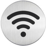 Durable Piktogram, információs tábla, átmérő 83mm, WIFI Durable ezüst (DU478523) - irodaszerpiac