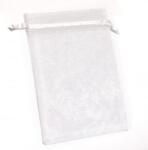  Organza tasak gyémánt fehér 10 db/csomag 10 x 15 cm-es