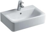 Ideal Standard Connect Space - Kocka mosdókagyló 550x375x175 mm, túlfolyóval, csapfurattal, fehér színű E714001 (E714001)