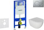 Geberit Duofix - Készlet falra szerelhető, Oudee WC és softclose ülőke, Sigma01 gomb, matt krómozott lakkozású SANI11CA1123 (SANI11CA1123)