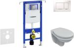 Geberit Duofix - Villeroy & Boch falra szerelhető WC és ülőkés szett, Sigma30 gombok, DirectFlush, SoftClose, CeramicPlus, fehér/króm 111.355. 00.5 NB5 (111.355.00.5 NB5)