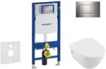 Geberit Duofix - Villeroy & Boch falra szerelhető WC és ülőkés szett, Sigma30 gombok, DirectFlush, SoftClose, CeramicPlus, króm 111.300. 00.5 NB6 (111.300.00.5 NB6)
