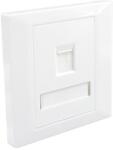 Emtex Faceplate Keystone RJ45 Emtex EMT-FP8686-1, 1 port, 86x86 (EMT-FP8686-1)