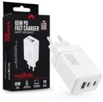 Maxlife ML081100 65W 2xType-C + USB fehér gyorstöltő adapter (ML081100) - bestbyte