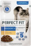 Perfect Fit Indoor 1+ alutasakos macskaeledel - csirke, borsó 12 x 85 g