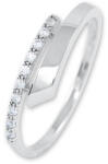 Soliter Brilio Silver Gyengéd ezüst kristály gyűrű 426 001 00573 04 55 mm