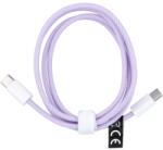  Type-C USB kábel Type C to Type C PD QC3.0 3A 60W C263 1 m lila