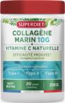 Superdiet Colagen marin pudra + vitamina C, 210g, Superdiet
