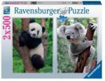 Ravensburger 2 x 500 db-os puzzle - Panda és koala (12000241) (12000241)