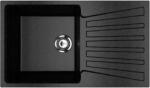 Ulgran U-703-308 Gránit Mosogatótálca - Extra mély, Csepegtetőtálcás, Szemcsés Fekete