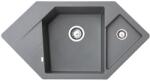 Metalac Diamond Metalac Gránit Sarok Mosogatótálca - Design, Grafit
