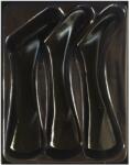 Headbanger Lures Shad 22 Tails Black Wobbler (HS-22-RT-BL)