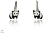 Újvilág Kollekció Ezüst panda gyerek fülbevaló - 02203-23