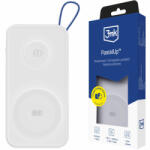 3mk Protection PastelUp 10000mAh powerbank, külső akkumulátor, 22.5W, QC + PD + FQI, fehér