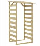 vidaXL Kerti pergola előtetővel, 100x90x200 cm, fa (318380)